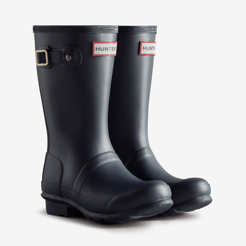 Hunter Original Kids Wellington Boots in Navy