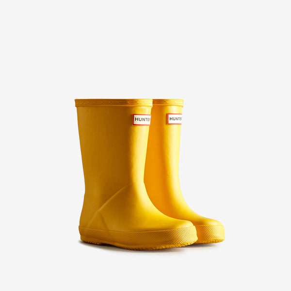 Hunter Kids First Classic Wellington Boot in Yellow