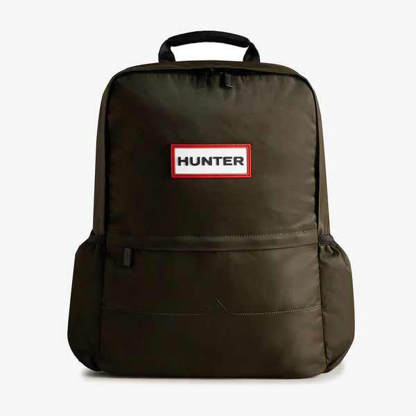 Hunter Original Large Nylon Backpack in Dark Olive