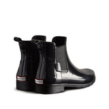 Hunter Women's Refined Chelsea Gloss Boot in Black