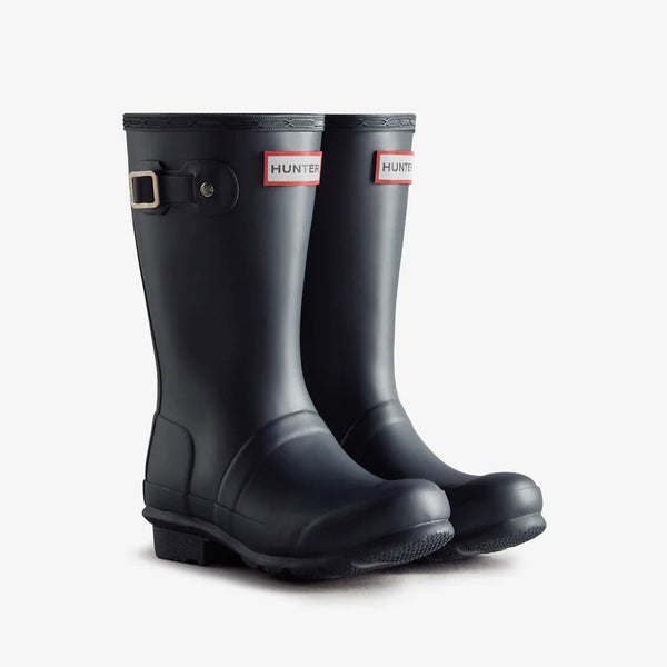 Hunter Original Kids Wellington Boots in Navy