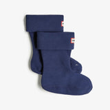Hunter Original Recycled Kids Fleece Boot Socks in Navy