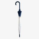 Hunter Transparent Moustache Bubble Umbrella in Navy