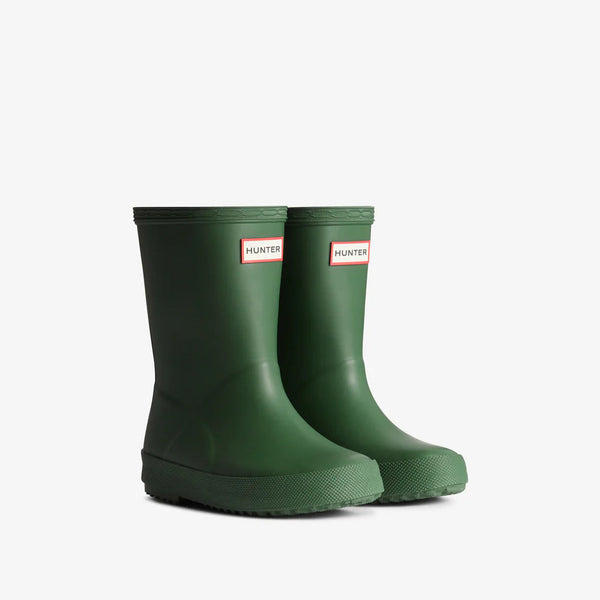 Hunter Kids Original First Classic Wellington Boot in Hunter Green