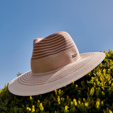 Barbour Adria Fedora Summer Hat Primrose in Pink