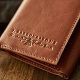 Barbour Torridon Leather Bi Fold Wallet in Congac