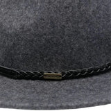 Barbour Women's Tack Fedora Hat in Charcoal Grey