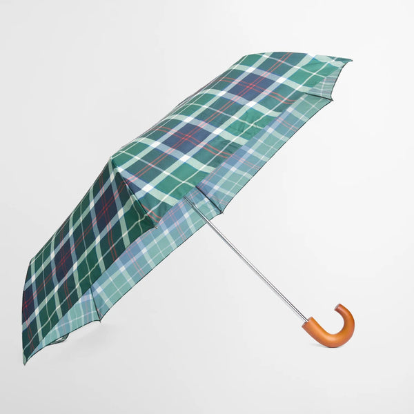 Barbour Mini Umbrella in Evergreen Tartan