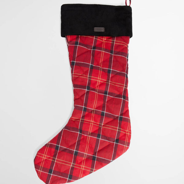Barbour Christmas Stocking in Cardinal Tartan