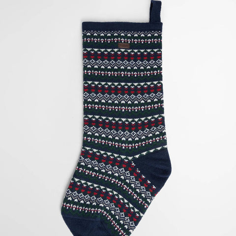 Barbour Marlow Christmas Stocking in Navy Festive