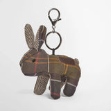 Barbour Animal Bag Charm Rabbit in Tartan