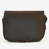 Barbour Wax Leather Tarras Bag in Olive