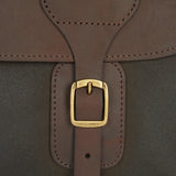 Barbour Wax Leather Briefcase in Olive