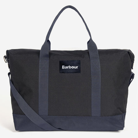 Barbour Highfield Canvas Holdall in Navy/Olive