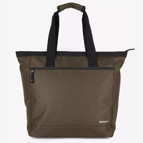 Barbour Arwin Canvas Tote in Olive/Brown