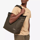 Barbour Arwin Canvas Tote in Olive/Brown