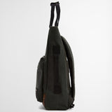 Barbour Field Wax Backpack in Sage/Classic Tartan