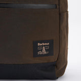 Barbour Field Wax Backpack in Olive/Black