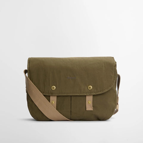 Barbour Transport Riever Crossbody Bag in Dusky Green