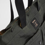 Barbour Field Waxed Tote Bag in Sage/Classic Tartan