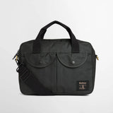 Barbour Field Waxed Laptop Bag in Sage