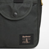 Barbour Field Waxed Laptop Bag in Sage