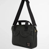 Barbour Field Waxed Laptop Bag in Sage