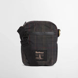 Barbour Field Wax Crossbody Bag in Dark Classic Tartan