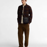 Barbour Field Wax Crossbody Bag in Dark Classic Tartan
