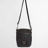 Barbour Field Wax Crossbody Bag in Dark Classic Tartan