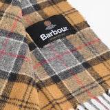 Barbour Tartan Lambswool Scarf in Dark Dress Tartan