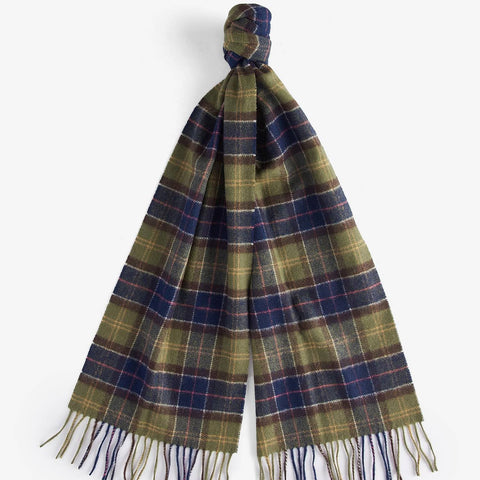 Barbour Tartan Lambswool Scarf in Classic Tartan