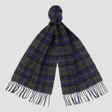 Barbour Tartan Lambswool Scarf in Olive Night