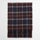 Barbour Lambswool Scarf in Midnight Oak Tartan