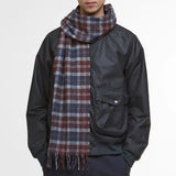 Barbour Lambswool Scarf in Midnight Oak Tartan
