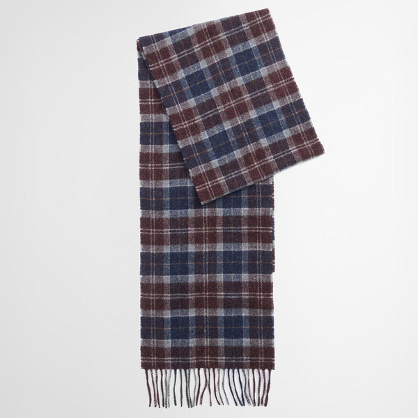 Barbour Lambswool Scarf in Midnight Oak Tartan