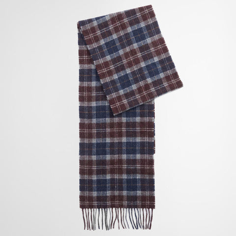 Barbour Lambswool Scarf in Midnight Oak Tartan