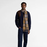Barbour Wool Cashmere Scarf in Dark Dress Tartan