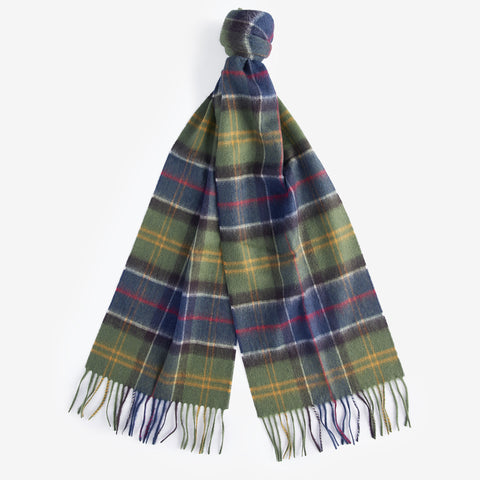 Barbour Merino Cashmere Scarf in Classic Tartan