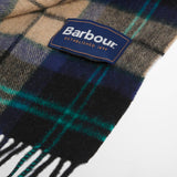 Barbour Wool Cashmere Scarf in Green Loch