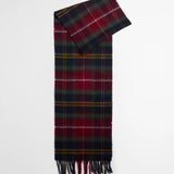 Barbour Wool Cashmere Scarf in Winterberry Tartan