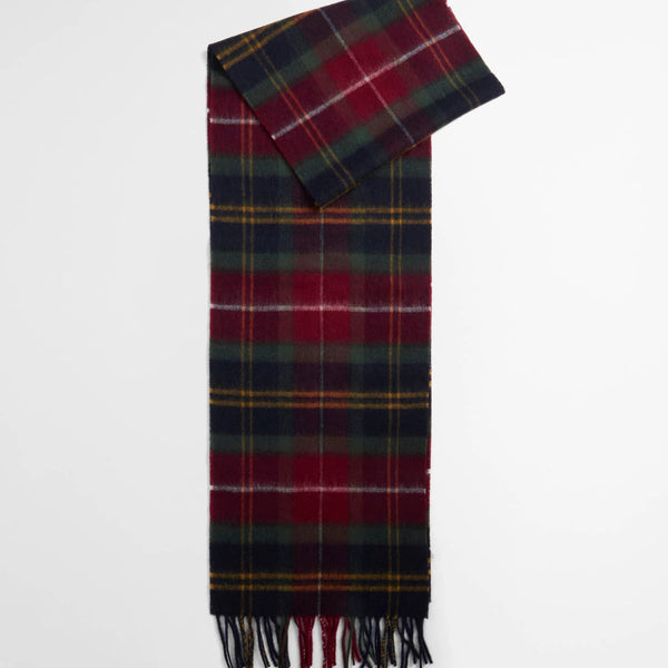 Barbour Wool Cashmere Scarf in Winterberry Tartan