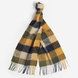 Barbour Large Tattersall Scarf in Forest Mist