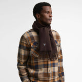 Barbour Plain Lambswool Scarf in Rustic