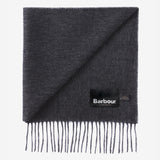 Barbour Lambswool Scarf in Charcoal Grey