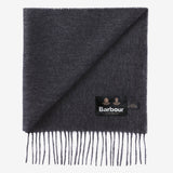 Barbour - Plain Lambswool Scarf in Charcoal