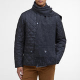Barbour Lambswool Scarf in Charcoal Grey