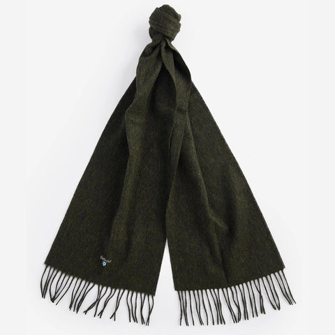 Barbour Lambswool Scarf in Seaweed