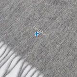Barbour Plain Lambswool Scarf in Light Grey Marl