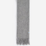 Barbour Plain Lambswool Scarf in Light Grey Marl